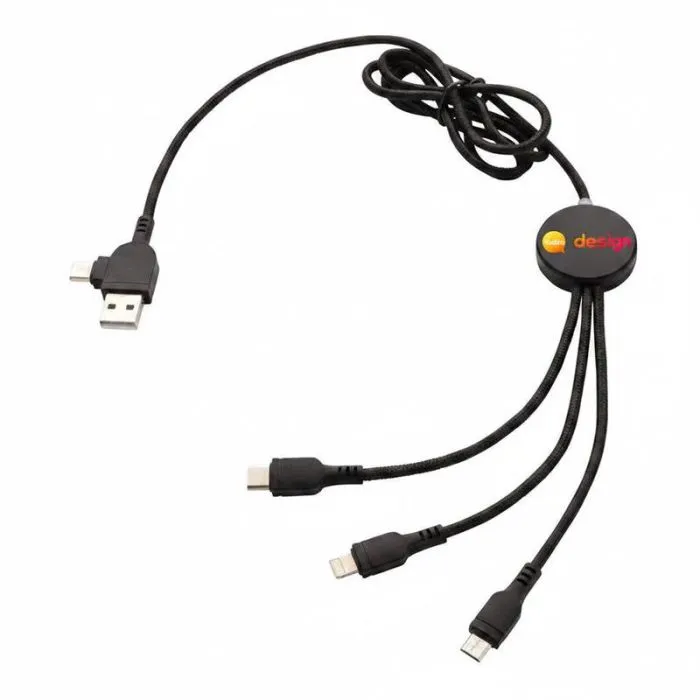 Cavo personalizzato 6 in 1 luminoso
