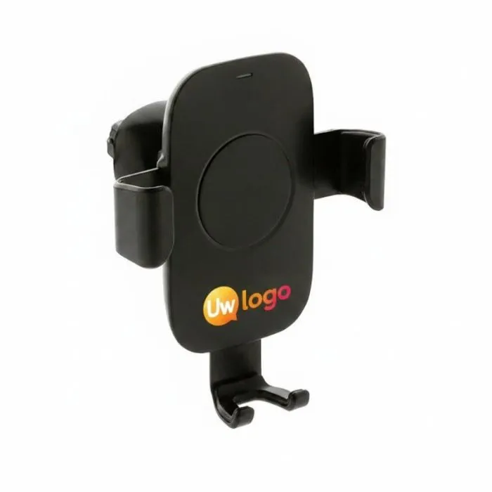 Autohouder met 10W-oplader van gerecycled RCS-plastic, gepersonaliseerd