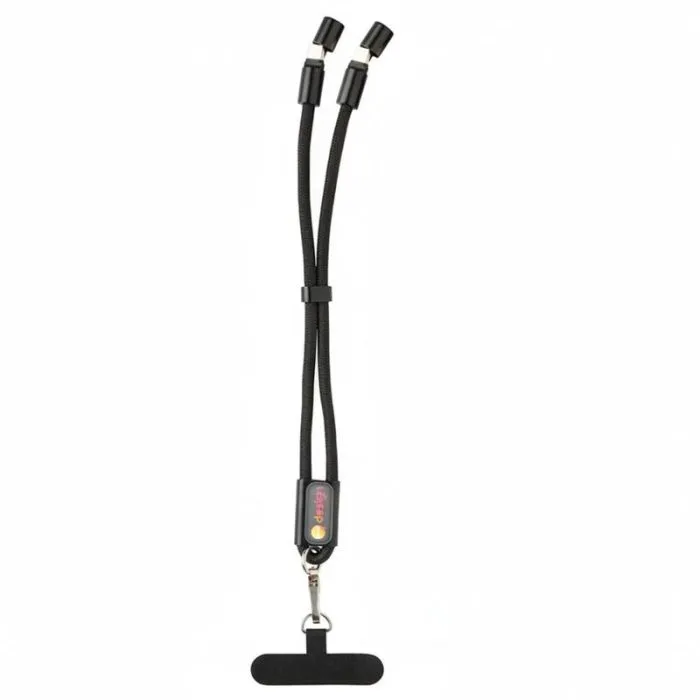 Braccialetto personalizzabile per telefono in rPET riciclato con cavo da 60 W – LoopAmp