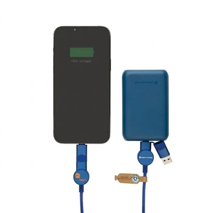 Oakland-kabel van 1,2 meter, 6-in-1, snelladen 60 W, reclame-uitvoering