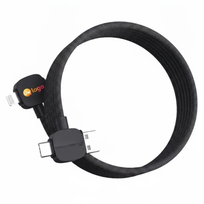 Stockton op maat gemaakte magnetische oplaad- en datakabel, USB Type-C, USB-A