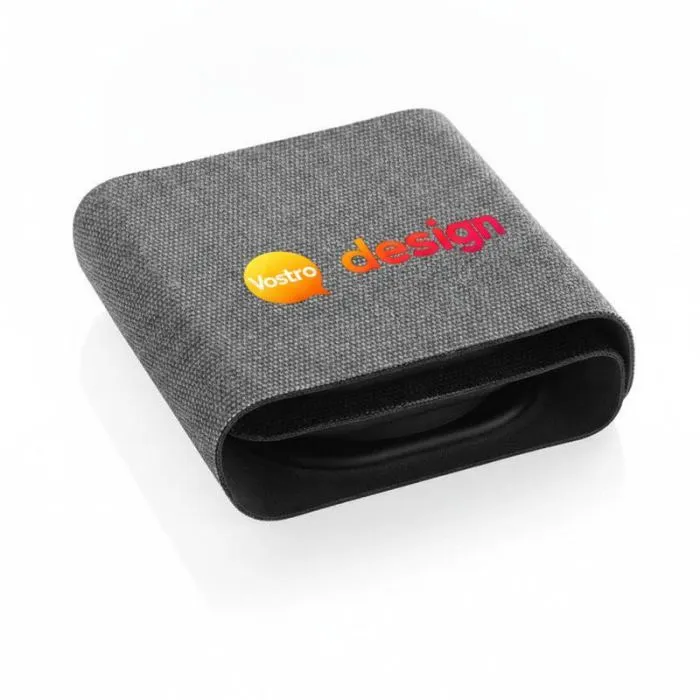 Caricabatterie wireless da 15 W in plastica riciclata RCS promozionale Swiss Peak