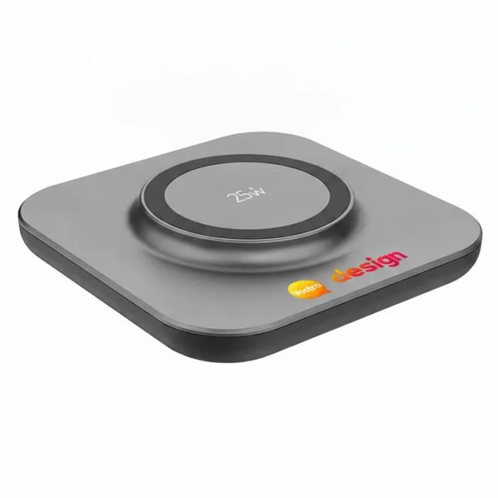 Base di ricarica magnetica rapida da 25 W in ABS riciclato, personalizzabile - Quantum