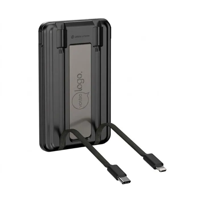 Powerbank promozionale 5 in 1 da 5.000 mAh - Redwood