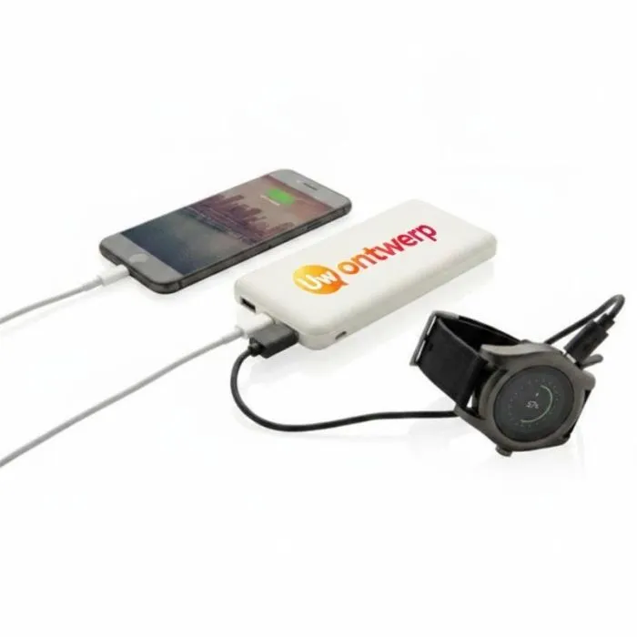 Reclame-noodpowerbank voor in de zak, 10.000 mAh