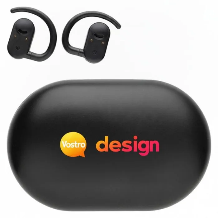 Auricolari wireless personalizzati in ABS riciclato certificato RCS con custodia di ricarica