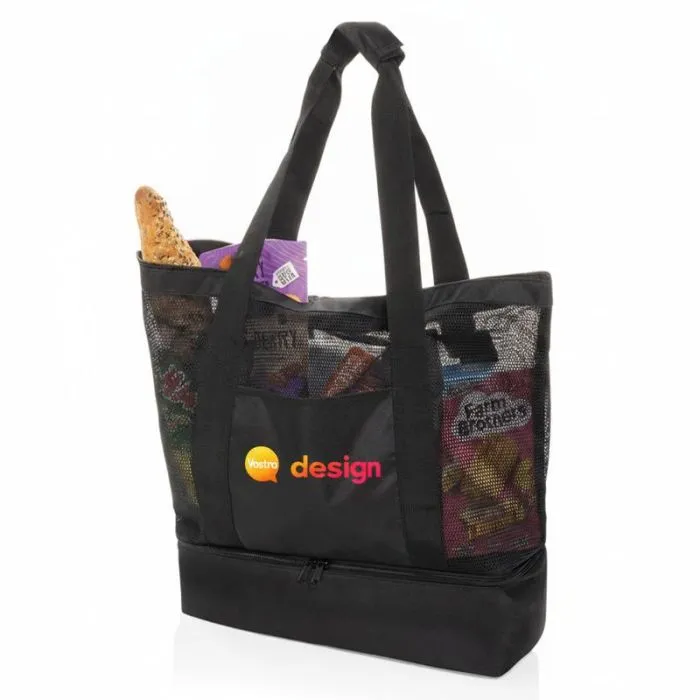 Borsa tote 2 in 1 Iqlo personalizzata in rPET riciclato con scomparto termico