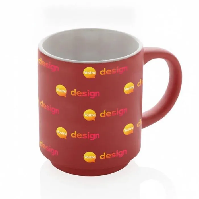Tazza personalizzata in ceramica impilabile da 180 ml