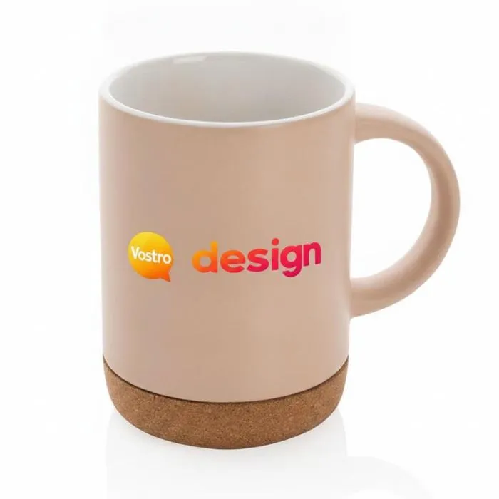 Tazza personalizzata in ceramica e sughero da 280 ml