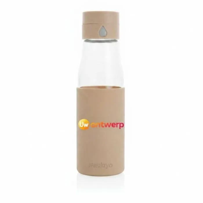 Glazen drinkfles van 600 ml voor reclamedoeleinden