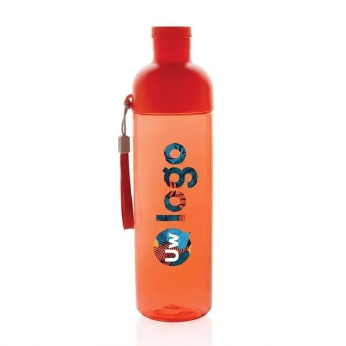 Waterdichte promotiewaterfles van 600 ml, gemaakt van RCS-gecertificeerd rPET - Impact