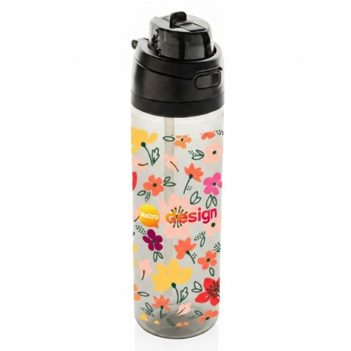 Borraccia Omni Sip personalizzata da 800 ml con cannuccia e ampia apertura