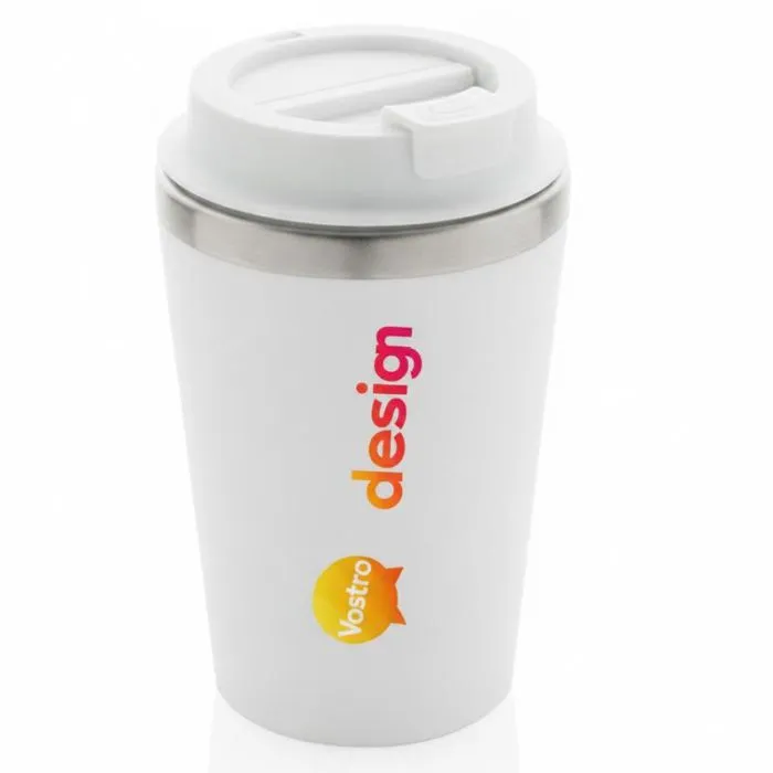 Tazza da caffè da viaggio personalizzata in PP riciclato da 350 ml, senza BPA