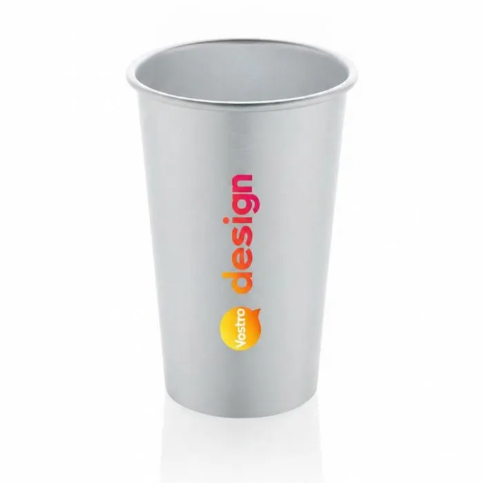 Bicchiere promozionale da 450 ml in alluminio riciclato RCS - Alo