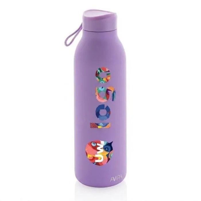 Gepersonaliseerde thermosfles van 500 ml, Avira Avior, van gerecycled RCS-staal