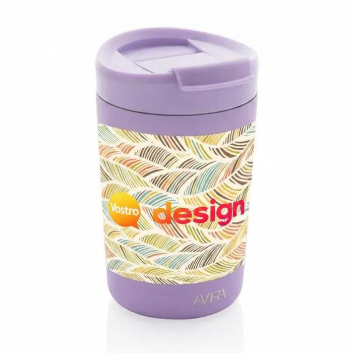 Tazza personalizzata da 300 ml in acciaio riciclato RCS Avira Alya