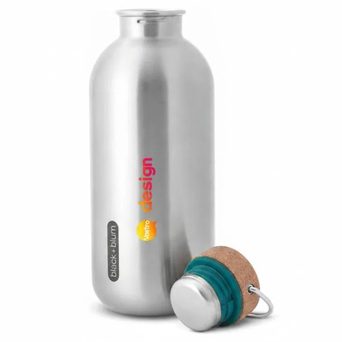 Bottiglia 600 ml personalizzata con filtro Binchotan e cinturino
