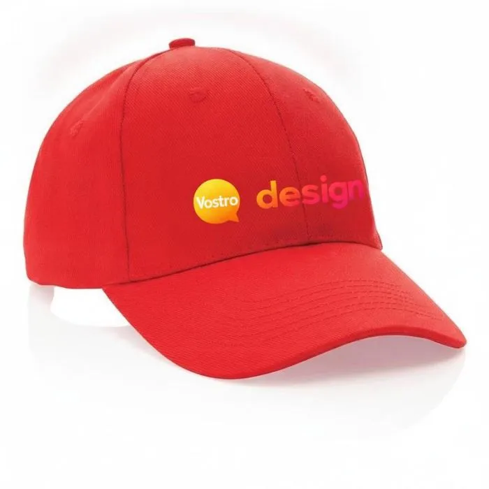Cappellino personalizzato a 6 pannelli in cotone riciclato da 280 g IMPACT