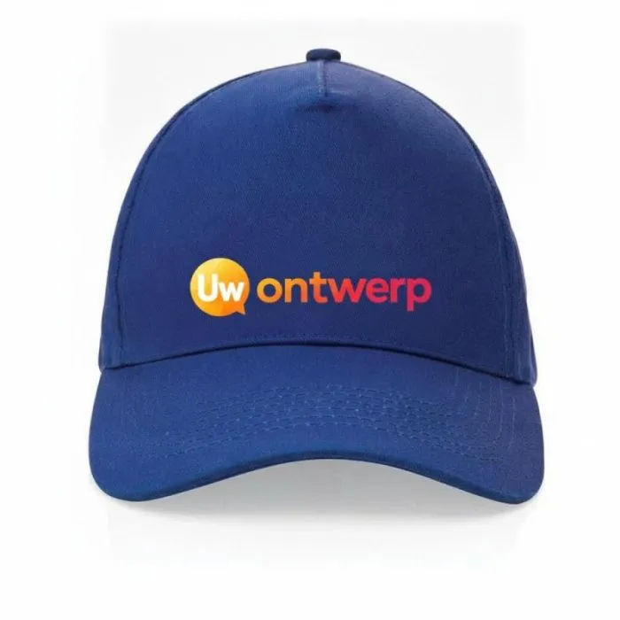 Gepersonaliseerde 5-panel pet van gerecycled katoen, 190 gr, IMPACT