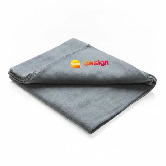 Coperta in pile personalizzata in una bustina