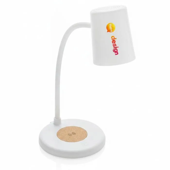 Caricabatterie wireless ultraveloce da 15 W con lampada da scrivania integrata, personalizzato