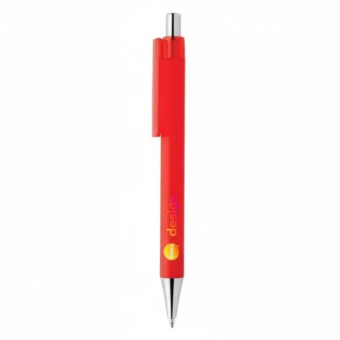 Penna X8 personalizzata con finitura in gomma