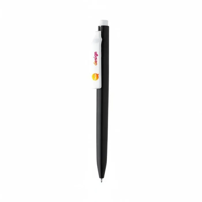Penna in ABS riciclato con inchiostro blu ultra-scorrevole personalizzata – Vibe