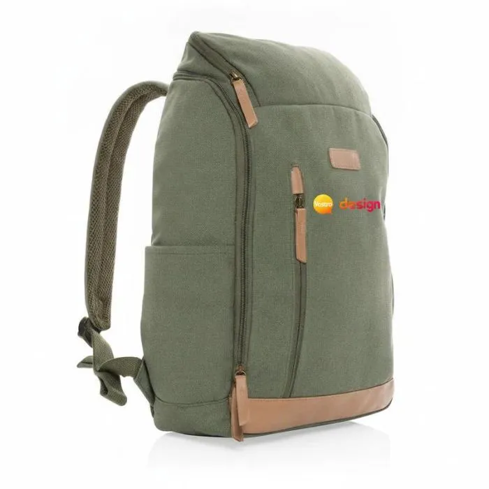 Zaino personalizzato per computer Impact AWARE™ in tela riciclata da 16 oz