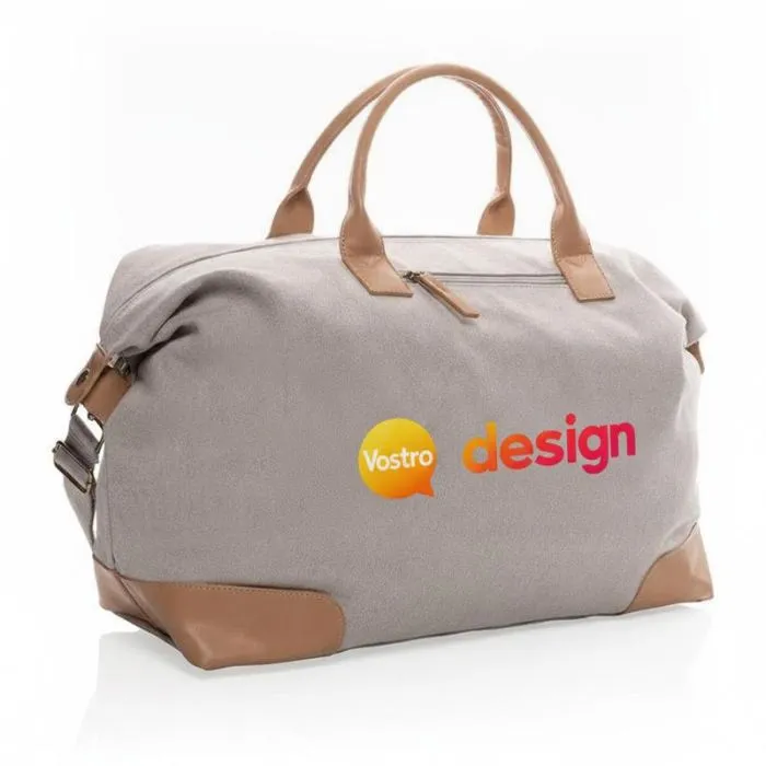 Borsa da weekend promozionale Impact AWARE™ in tela riciclata da 16 oz