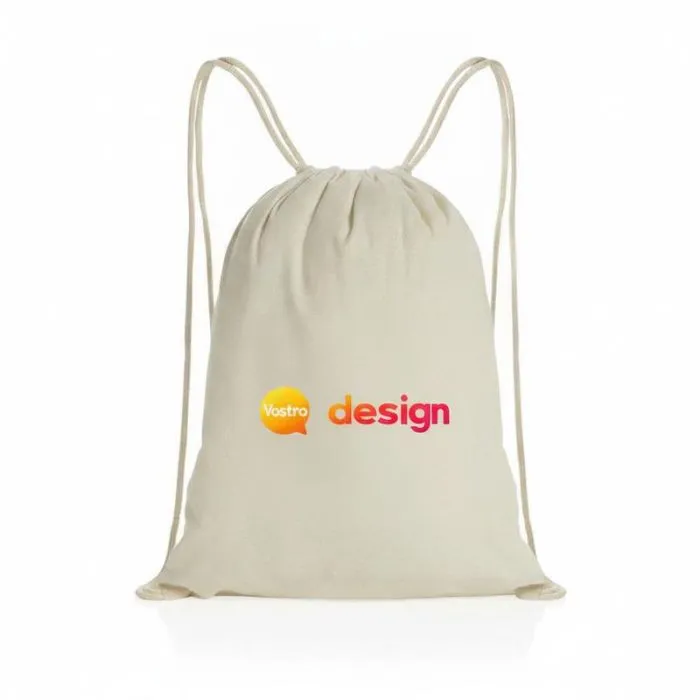 Zaino personalizzato con cordoncini in cotone riciclato da 145 gr Impact AWARE™