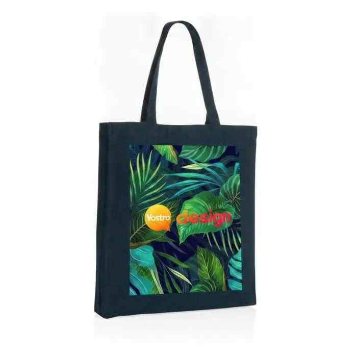 Borsa tote promozionale in cotone riciclato con fondo rimovibile Impact AWARE™