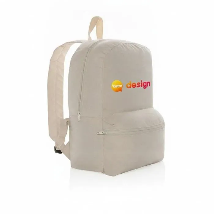 Zaino personalizzato in tela riciclata Aware™ da 285 g/m², non tinta