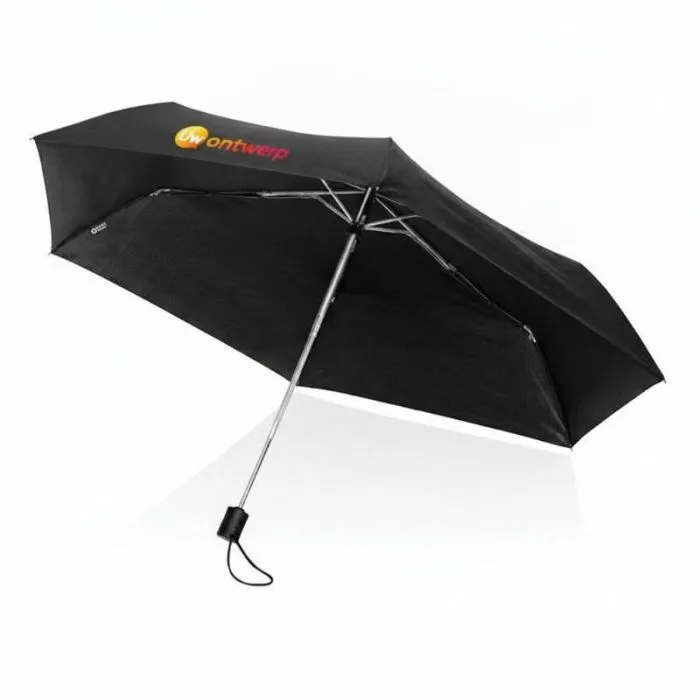 Ultralichte, automatisch openende Swiss Peak rPET Aware™-paraplu van 20,5 inch, personaliseerbaar