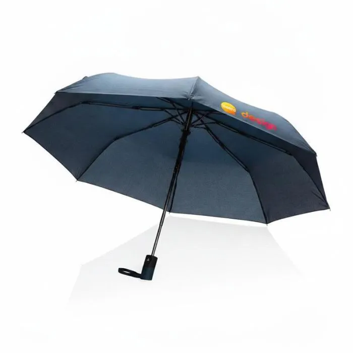 Mini ombrello pubblicitario automatico da 21" in rPET 190T Impact AWARE™