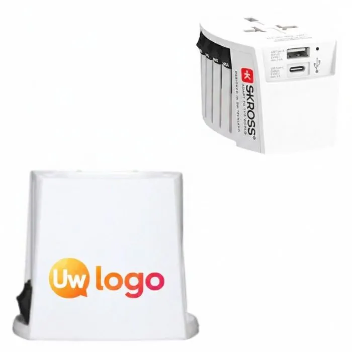 Op maat gemaakte USB-C-adapter voor het gelijktijdig opladen van twee apparaten - SKROSS