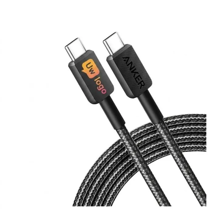 Aanpasbare USB-C-oplaadkabel van 60 W, 1,8 meter - Anker