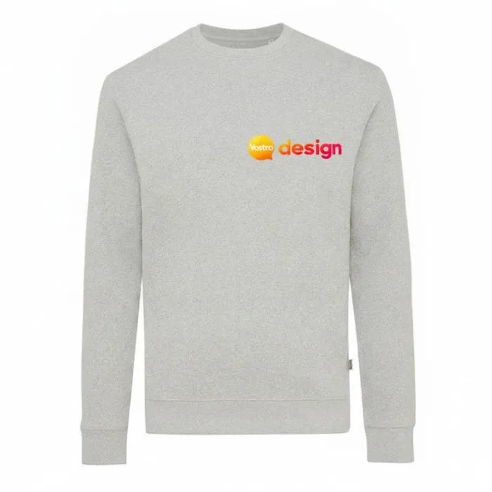 Maglione promozionale a girocollo in cotone riciclato non tinto - Iqoniq Denali