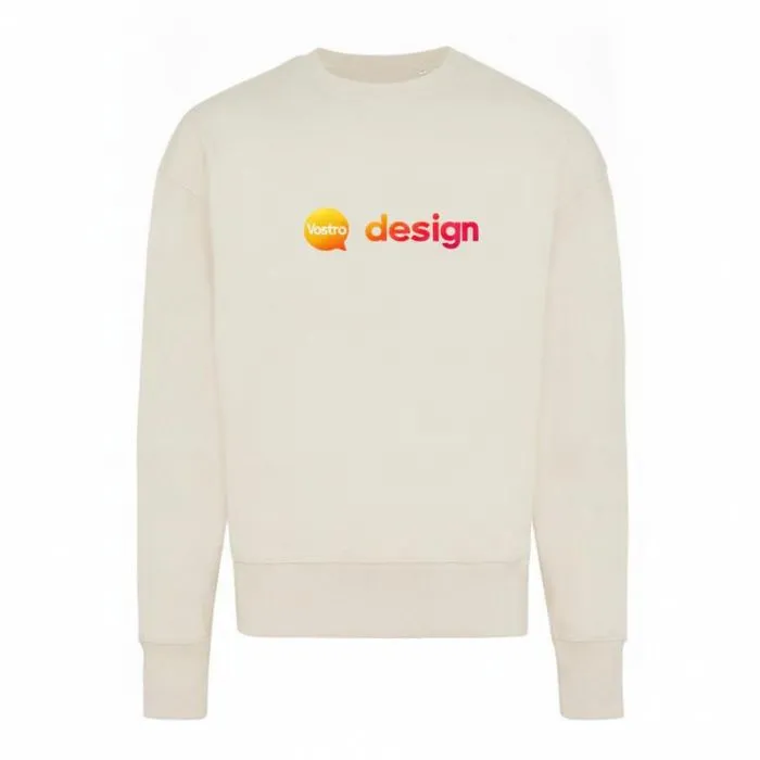 Maglione promozionale a girocollo in cotone riciclato - Iqoniq Kruger