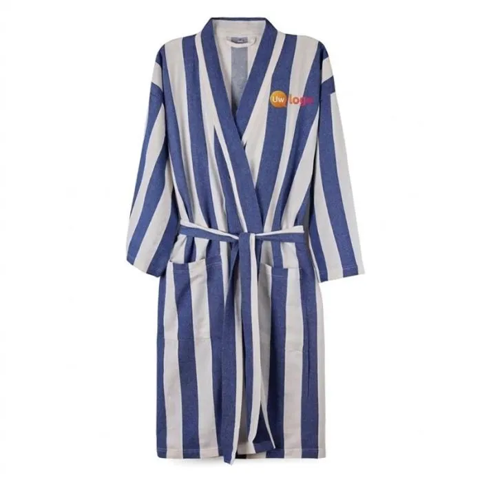 Gepersonaliseerde hamam-badjas in maat S/M van gerecycled katoen en polyester