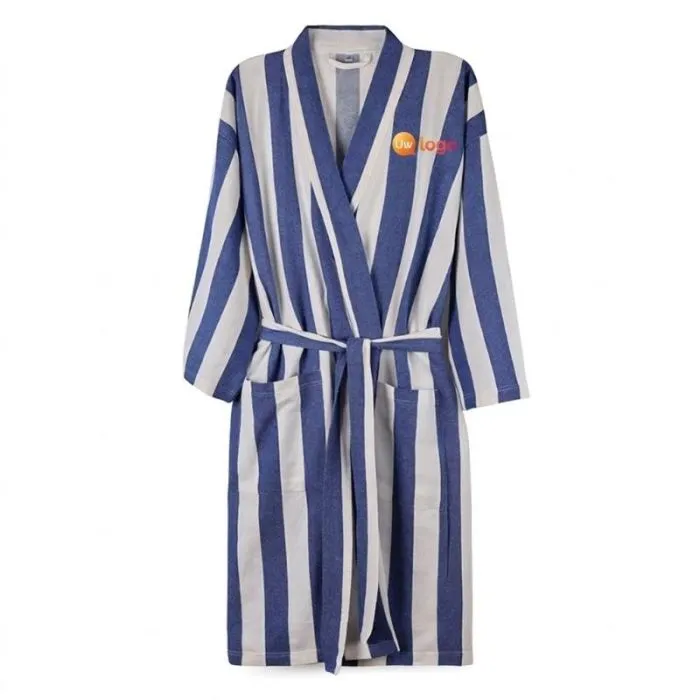 Gepersonaliseerde hamam-badjas in maat L/XL van gerecycled katoen en polyester