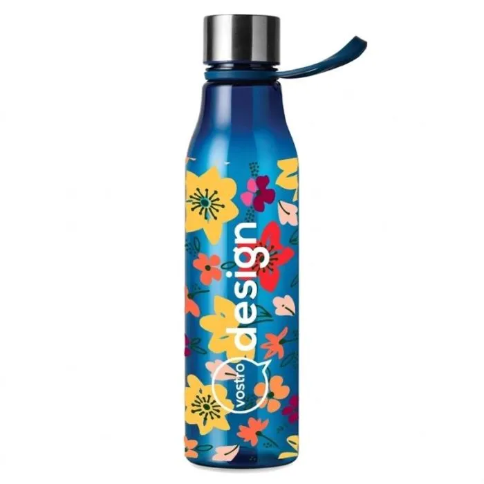 Bottiglia d'acqua personalizzata in PET riciclato RCS da 800 ml senza BPA