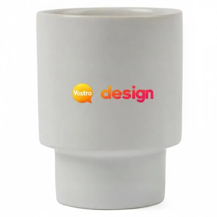 Tazza Nagano personalizzata, realizzata in argilla parzialmente riciclata con design scandinavo