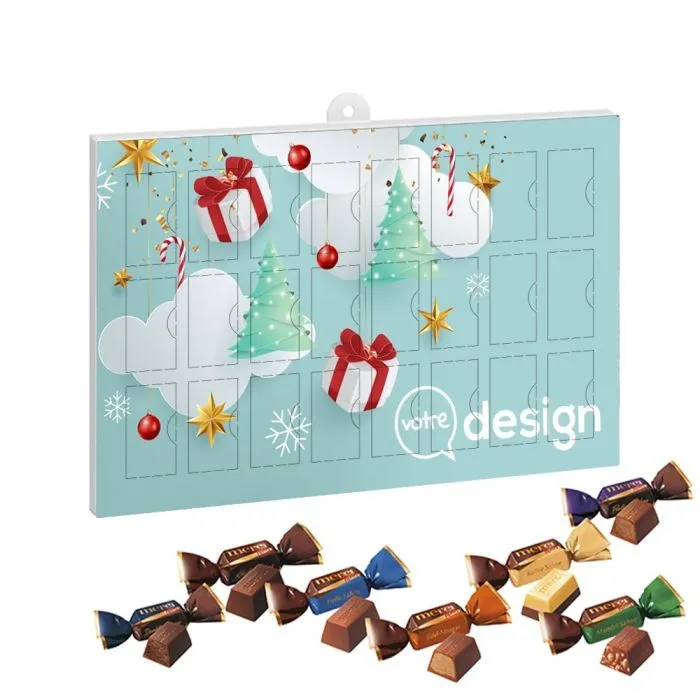 Calendrier de l'avent publicitaire Premium cadeau  - chocolats merci Petits