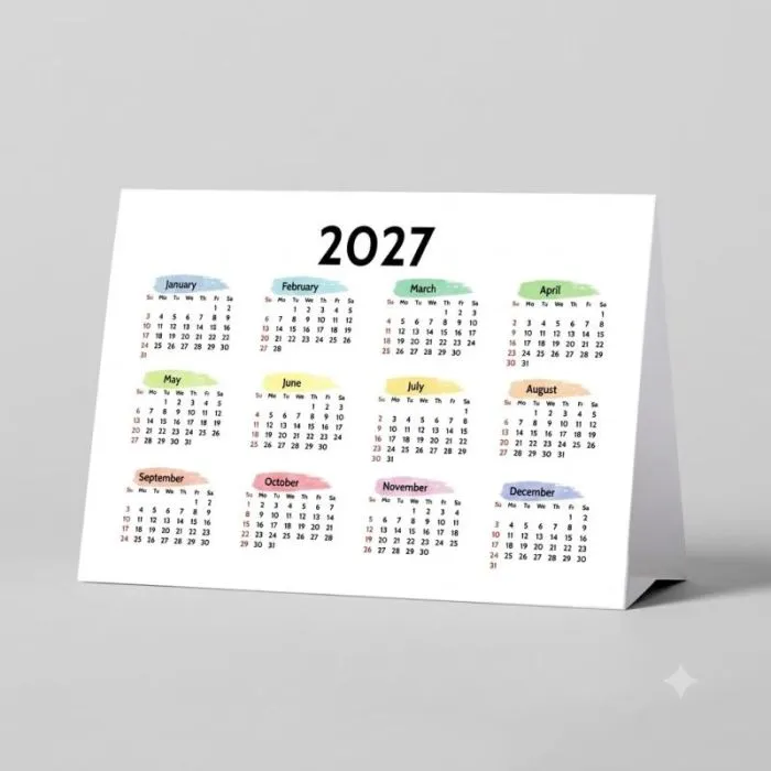 Calendrier chevalet à personnaliser