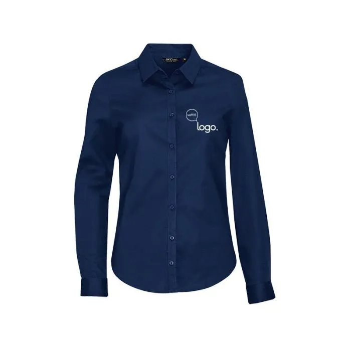 Chemise femme strech manches longues personnalisée BLAKE