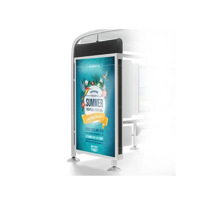 Affiche d'abribus publicitaire