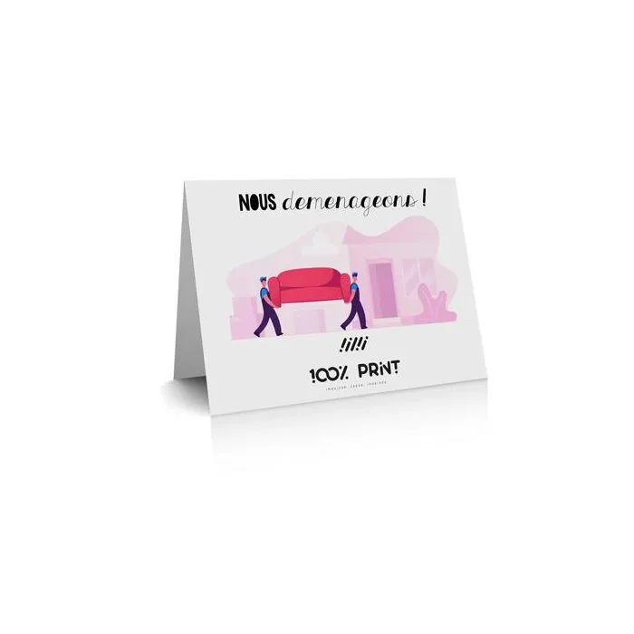 Carte de déménagement personnalisée