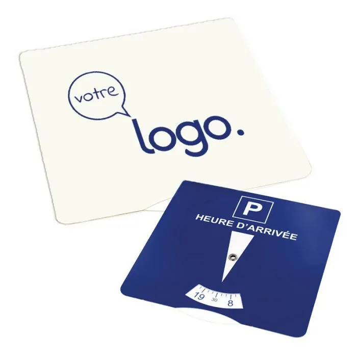 Disque de stationnement en carton publicitaire 15x15 cm