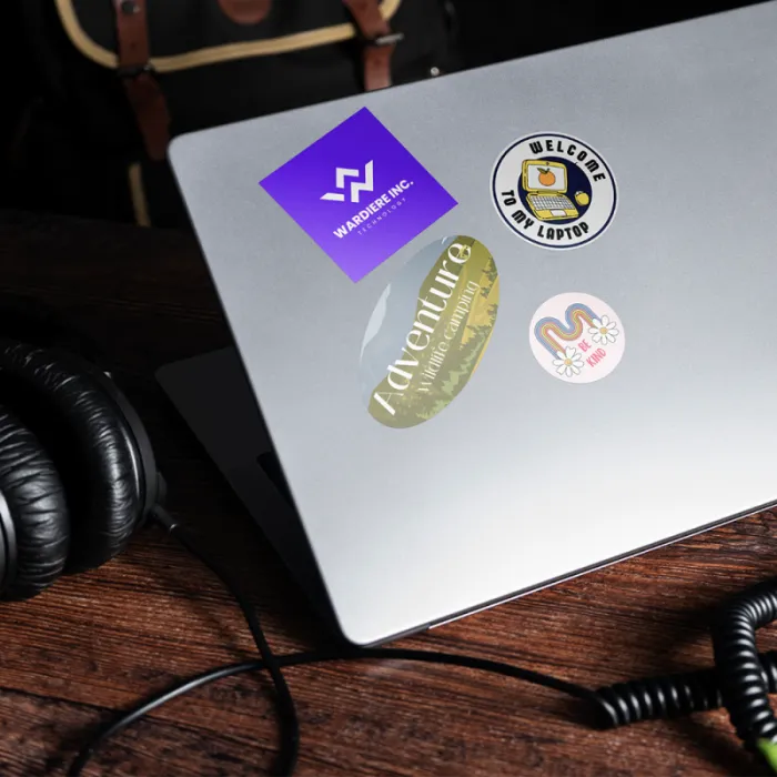 Gepersonaliseerde stickers in klein formaat