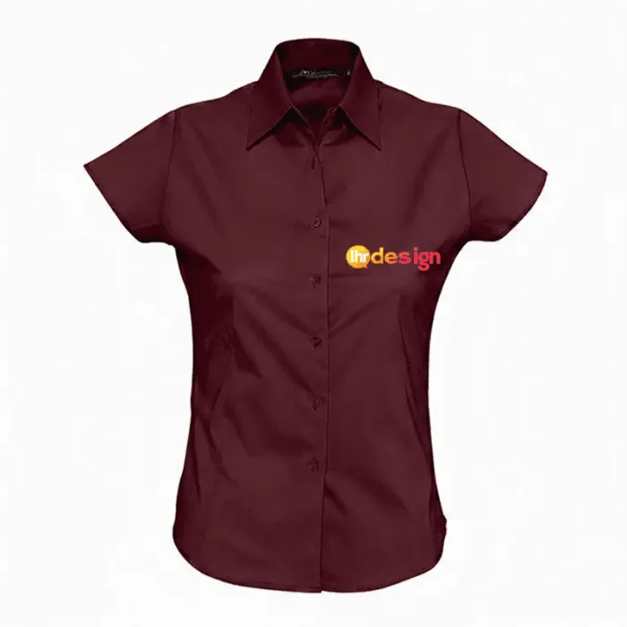 Chemise femme strech manches courtes personnalisée - EXCESS